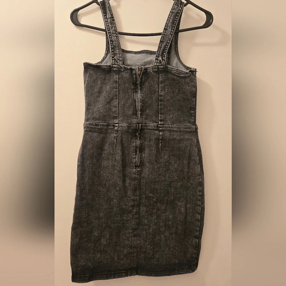 Girls' Denim Dress - Art Class Black Acid Wash Size XL 14 - Picture 2 of 8